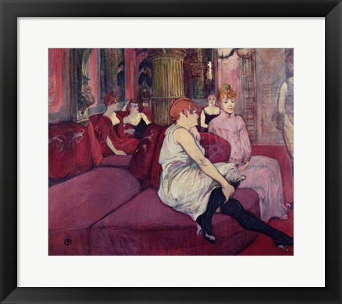 Framed In the Salon at the Rue des Moulins, 1894 Print