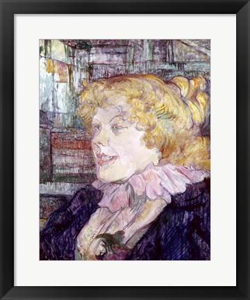 Framed English Girl from &#39;The Star&#39; at Le Havre, 1899 Print