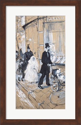 Framed First Communion Day, 1888 Print