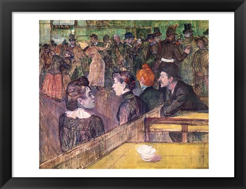 Framed At the Moulin de la Galette, 1899 Print