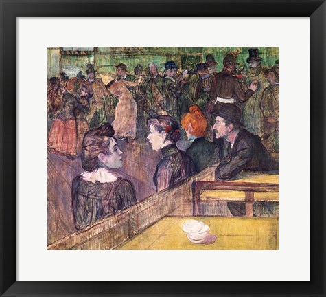 Framed At the Moulin de la Galette, 1899 Print