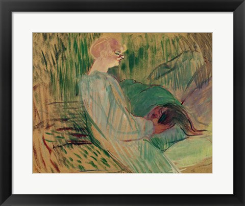 Framed Divan, Rolande, 1894 Print