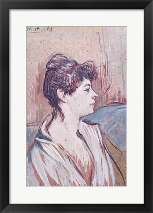 Framed Marcelle, 1894 Print