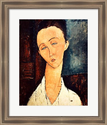 Framed Portrait of Lunia Czechowska, 1918 Print