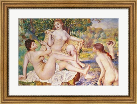 Framed Bathers, 1887 Print