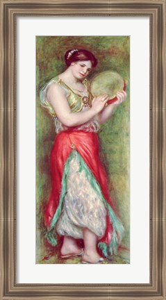 Framed Dancing Girl with Tambourine, 1909 Print