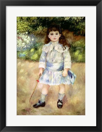 Framed Child with a Whip, 1885 Print