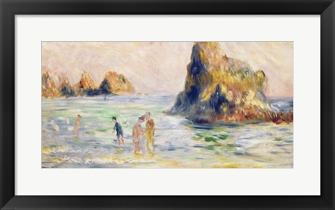 Framed Moulin Huet Bay Print