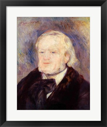 Framed Portrait of Richard Wagner Print