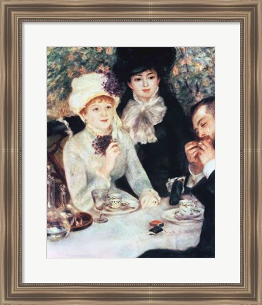 Framed End of Luncheon, 1879 Print