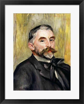 Framed Portrait of Stephane Mallarme Print