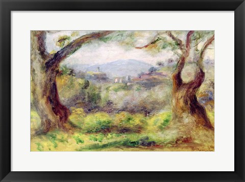 Framed Landscape at Les Collettes, 1910 Print