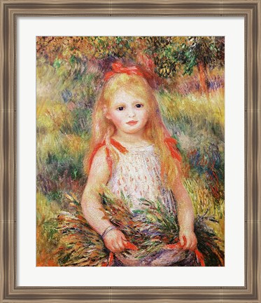 Framed Little Gleaner, 1888 Print