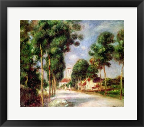 Framed Road to Essoyes, 1901 Print