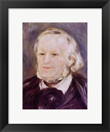 Framed Portrait of Richard Wagner - close up Print