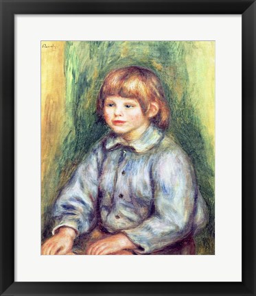 Framed Seated Portrait of Claude Renoir Print