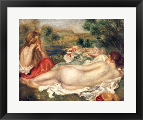 Framed Two Bathers, 1896 Print