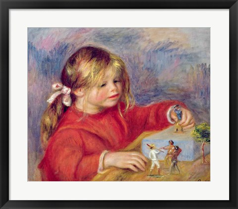 Framed Claude Renoir at play, c.1905 Print