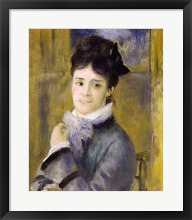 Framed Portrait of Madame Claude Monet Print