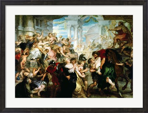 Framed Rape of the Sabine Women Print