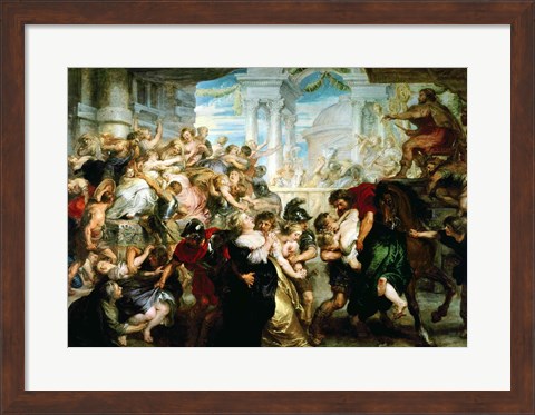 Framed Rape of the Sabine Women Print