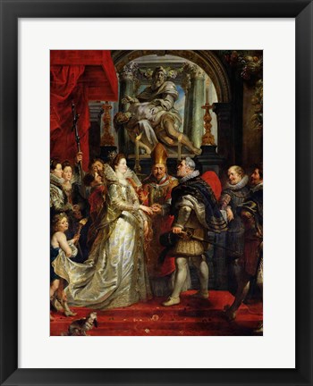 Framed Proxy Marriage of Marie de Medici Print