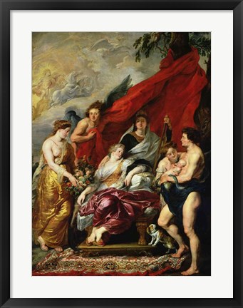 Framed Birth of Louis XIII Print