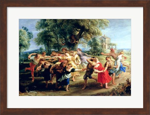 Framed Peasant Dance Print