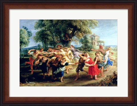 Framed Peasant Dance Print