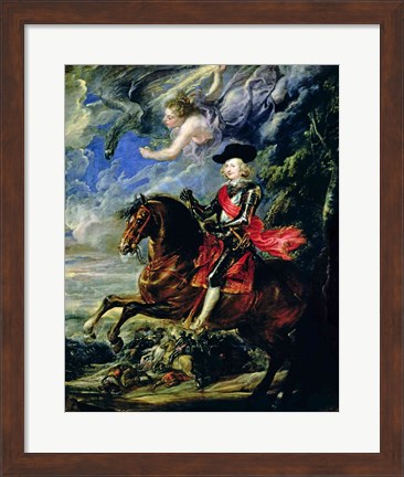 Framed Cardinal Infante Ferdinand at the Battle of Nordlingen, c.1634 Print