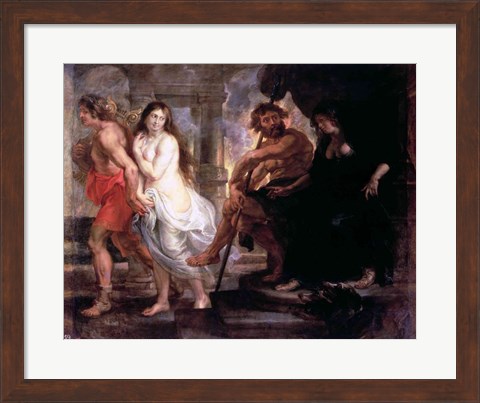 Framed Orpheus and Eurydice Print