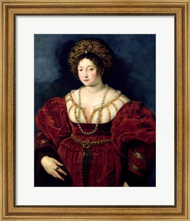 Framed Posthumous portrait of Isabella d&#39;Este Print