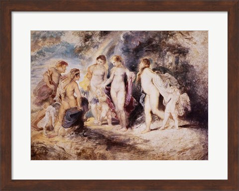 Framed Judgement of Paris Print