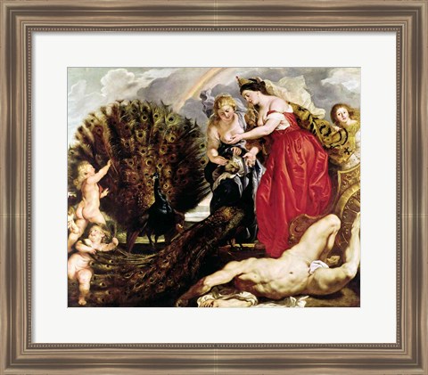 Framed Juno and Argus, 1611 Print