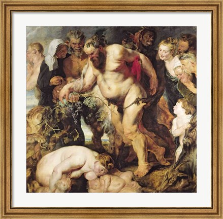 Framed Drunken Silenus Print