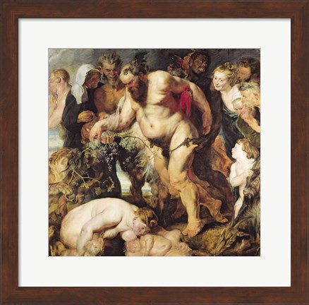 Framed Drunken Silenus Print