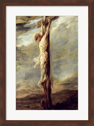 Framed Christ on the Cross Print