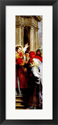 Framed St. Stephen Preaching Print