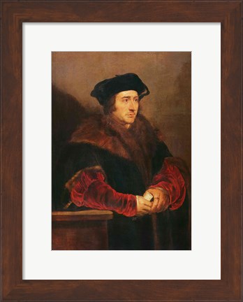 Framed Portrait of Sir Thomas More Print