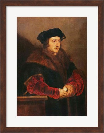 Framed Portrait of Sir Thomas More Print