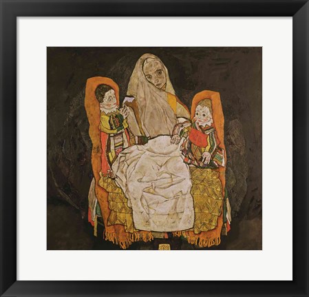 Framed Mother with Two Children Print