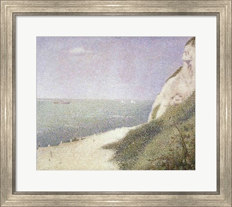 Framed Beach at Bas Butin, Honfleur, 1886 Print