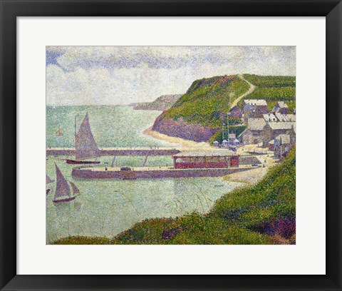 Framed Harbour at Port-en-Bessin at High Tide, 1888 Print