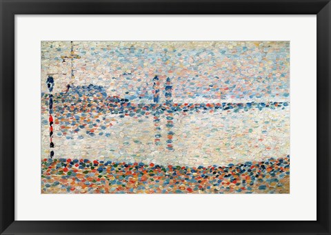 Framed Study for &#39;The Channel at Gravelines, Evening&#39;, 1890 Print