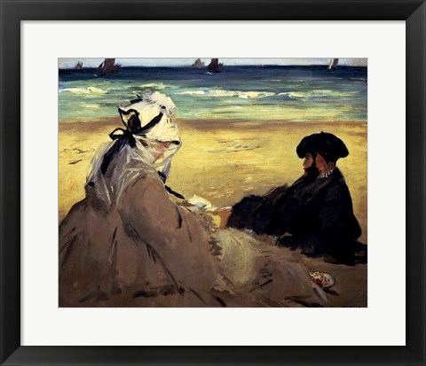 Framed On the Beach, 1873 Print