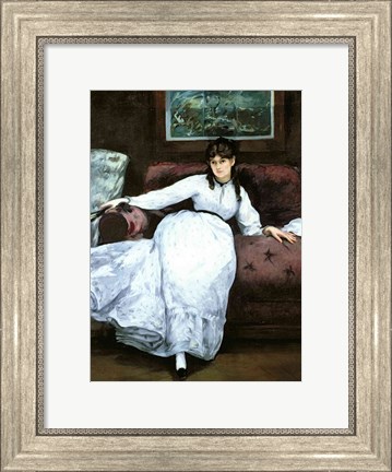 Framed Rest, portrait of Berthe Morisot Print