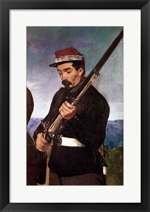 Framed Non Commissoned Officer holding his Rifle Print