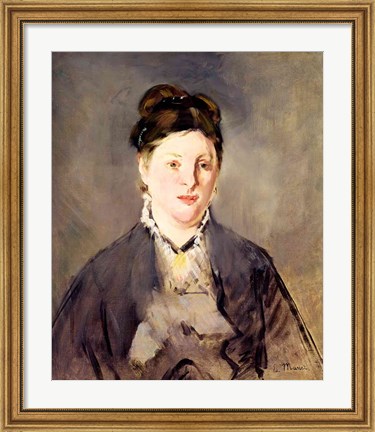 Framed Portrait of Madame Manet Print