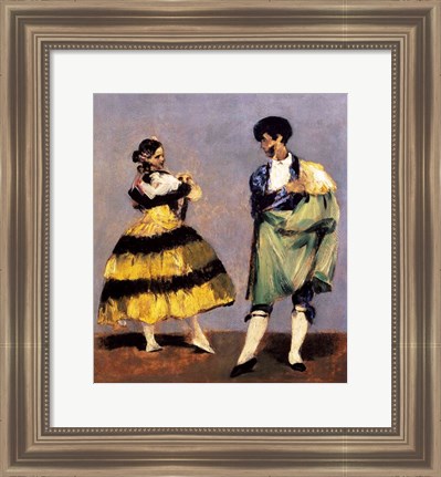 Framed Spanish Dancers, 1879 Print