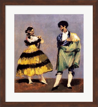 Framed Spanish Dancers, 1879 Print